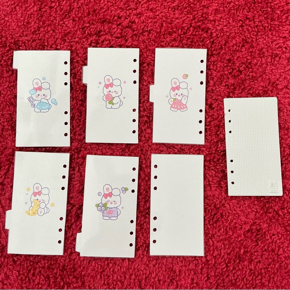 Cute Bobo Rabbit Planner Inserts - Picture 2 of 4